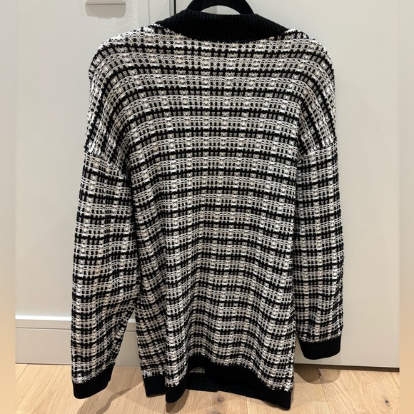 Aritzia Lacer cardigan black and white size XS - Picture 3 of 3